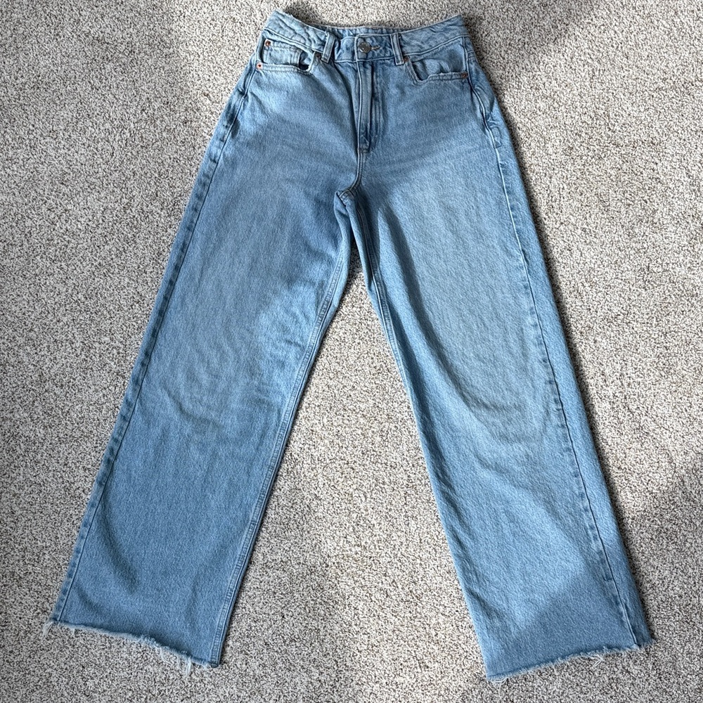 Garage Light Blue Flare Jeans